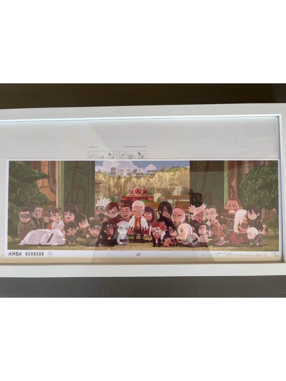 Naruto art print by artist Kehasuk limited edition 205 / 250